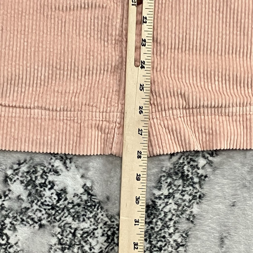 L.L.Bean Corduroy Shirt Jacket Women's M Pink Button Front Utility Shacke - Picture 4 of 14